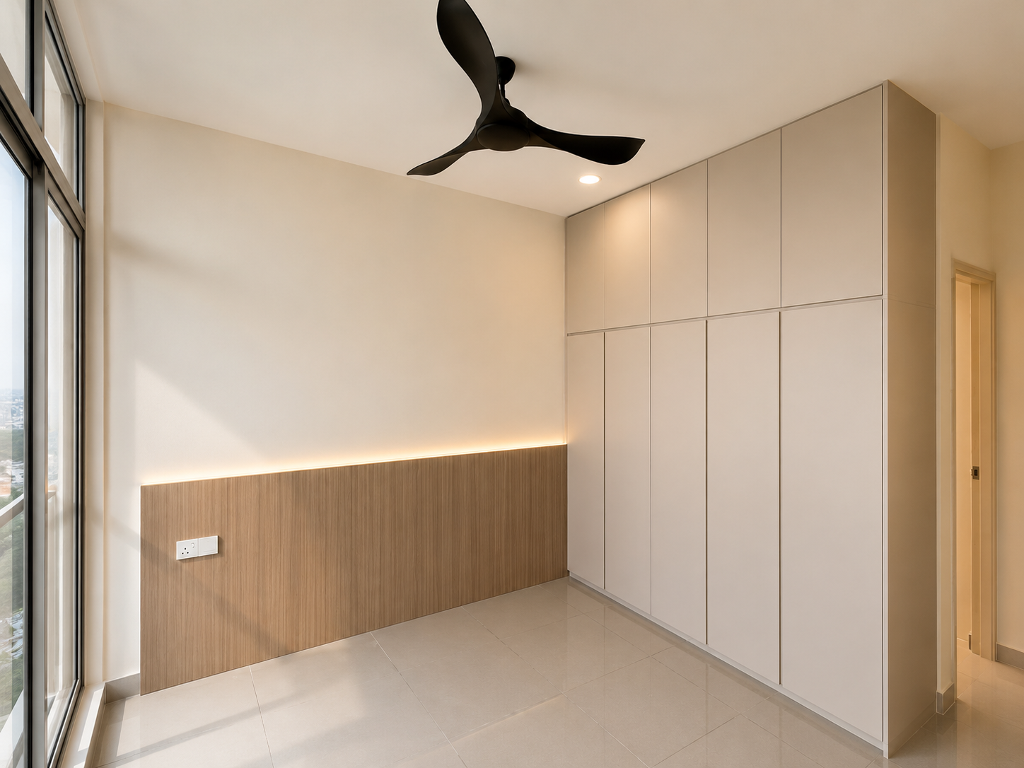 Minimal Warm Bedroom